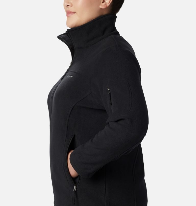 Women's Columbia Fast Trek II Jackets Black | Plus Size CA-F63C8
